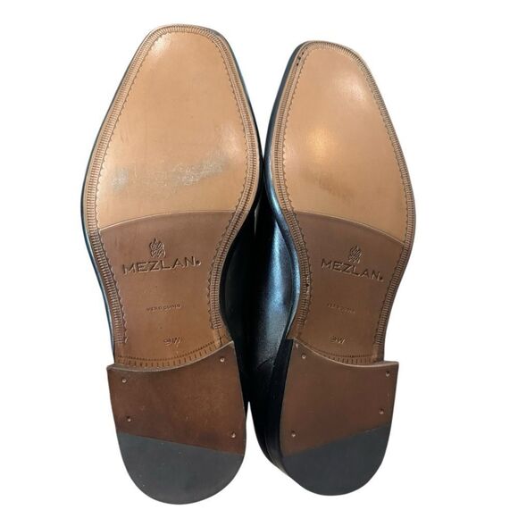 New Mezlan 2135 Men\'s Black Leather Slip-on Loafers Dress Shoes 9  9W main image 2
